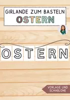 Vorschau - Mal- und Bastelvorlagen - Ostern Girlande zum selbst Gestalten - Deckblatt
