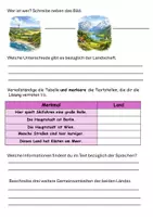 Vorschau - Arbeitsblätter - Lesetext Deutschland und Österreich mit Fragen - Seite 2