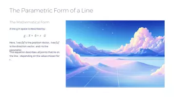 Vorschau - Präsentationen/Tafelbilder - Lines in Space – Understanding the Parametric Form | Presentation for Upper Secondary Mathematics - Seite 3