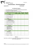 Vorschau - Arbeitsblätter - Partnerfeedbackbogen - Hochsprung - Seite 1