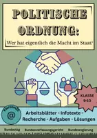 Vorschau - Arbeitsblätter - Politische Ordnung- Wer hat die Macht im Staat? - Deckblatt