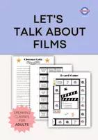 Vista previa - Juegos / Gamificación - Let's Talk about Films: Speaking Board Game + Quiz - Portada