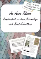 Vorschau - Arbeitsblätter - An Anna Blume: Assemblage nach Kurt Schwitters - Deckblatt