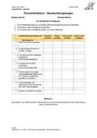 Vorschau - Arbeitsblätter - Partnerfeedbackbogen - Sprinten - Seite 1