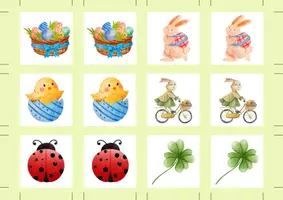 Vorschau - Spiele - Merkspiel / Legespiel / Paare finden Ostern - Seite 3