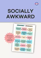 Vista previa - Juegos / Gamificación - Socially Awkward: Speaking Board Game for Adults - Portada