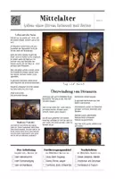 Vorschau - Arbeitsblätter - Mittelalter – Alltag ohne Strom, Internet und Autos | Podcast, Arbeitsblätter & Präsentation | Klasse 5/6 - Seite 1