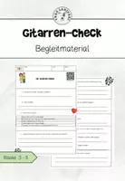 Vorschau - Arbeitsblätter - Arbeitsblätter zum Gitarren-Check KL 3-4 - Deckblatt