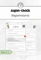 Vorschau - Arbeitsblätter - Der Augen-Check Arbeitsblätter für KL 3-4 - Deckblatt