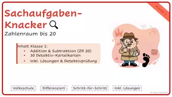 Vorschau - Stationenlernen - Sachaufgaben-Knacker Klasse 1 - Seite 3