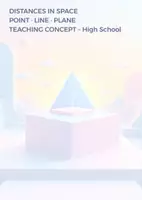 Vorschau - Unterrichtsreihen - Distances in 3D Space | Complete Teaching Bundle (Teaching Concept · Worksheets · Presentation) Upper Secondary Mathematics - Deckblatt