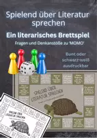Vorschau - Unterrichtsreihen - 📘✍️🎲 Lapbook, Klassenarbeit, 5 Lesetests & Brettspiel am Beispiel von „Momo“ von Michael Ende – Komplettpaket für den Literaturunterricht (Klasse 6–7) - Seite 1