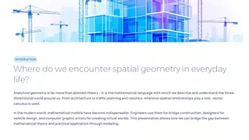 Vorschau - Präsentationen/Tafelbilder - Modeling Tasks in Analytic Geometry | Upper Secondary Mathematics Presentation - Seite 1