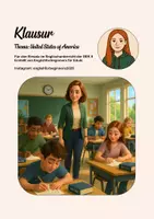 Vorschau - Klassenarbeiten - Klausur Englisch Oberstufe United States - Deckblatt