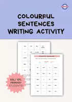 Vista previa - Juegos / Gamificación - Colourful Sentences: Building Sentences Primary Activity - Portada