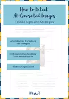 Vorschau - Arbeitsblätter - How to Detect AI-Generated Images: Telltage Signs and Strategies - Deckblatt
