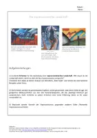 Vorschau - Arbeitsblätter - AB Die expressionistische Landschaft - Deckblatt