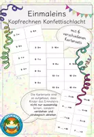 Vorschau - Arbeitsblätter - Einmaleins üben mit Kernaufgabe_Konfettischlacht - Deckblatt