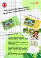 Vista previa - Unidades / Secuencias / Situaciones de Aprendizaje - JUNGLE MISSION: Juego de preposiciones y animales (CASTELLANO) - Portada