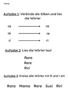 Vorschau - Arbeitsblätter - Leseförderung 1. Klasse – Buchstabe R; r - Seite 3