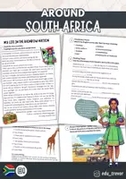 Vorschau - Arbeitsblätter - Around South Africa - Life in a Rainbow Nation (Red Line/Blue Line 5) - Deckblatt