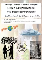 Vorschau - Arbeitsblätter - Menschenbild in der Urgeschichte (Bibel) - nutzbar z.B. als Stationenlernen/Arbeitheft/Lernportfolio - Seite 3