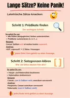 Vorschau - Poster - Latein: Lange Sätze? Keine Panik! (Übersicht) - Seite 1