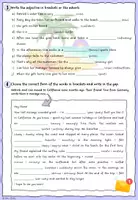 Vorschau - Arbeitsblätter - Adverbs & adjectives Arbeitsblatt + Tandemsheet - Seite 2