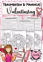 Vorschau - Mal- und Bastelvorlagen - Fantasiereisen / Traumreisen mit Mandalas: Valentinstag - Deckblatt