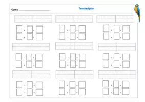 Vorschau - Arbeitsblätter - Tausch- und Umkehraufgaben Vorlagen - Deckblatt