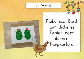 Vorschau - Mal- und Bastelvorlagen - Ostern: Kunterbunte Stelzenhühner als Ostergeschenk (Basteln) - Kunst - Kl. 3/4 - Seite 3