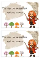 Vorschau - Arbeitsblätter - Antonio Vivaldi "Die vier Jahreszeiten" Miniheft - Seite 1