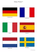 Vorschau - Arbeitsblätter - Flaggen der Welt – Ausmalen & Lernen nach Kontinenten - Seite 2