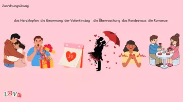 Vorschau - Arbeitsblätter - der Valentinstag Wortschatz, Bildkarten, Poster, Videoclips, Arbeitsblätter - Seite 2