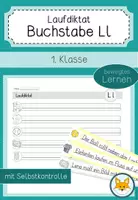 Vorschau - Spiele - Laufdiktat Buchstabe Ll für die 1. Klasse - Deckblatt