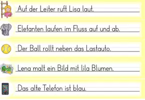Vorschau - Spiele - Laufdiktat Buchstabe Ll für die 1. Klasse - Seite 1