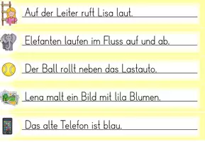 Vorschau - Spiele - Laufdiktat Buchstabe Ll für die 1. Klasse - Seite 2