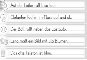 Vorschau - Spiele - Laufdiktat Buchstabe Ll für die 1. Klasse - Seite 3