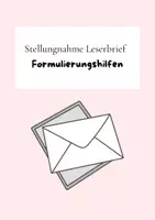 Vorschau - Arbeitsblätter - Stellungnahme Leserbrief Formulierungshilfen - Deckblatt