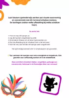 Voorbeeld - Carnaval Schaduw Memory – Kijken & Vergelijken voor Kleuters - Pagina 1