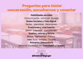 Vista previa - Refuerzo / NEE / Materiales de apoyo - Iniciadores Conversación_@iluminarteyjugar - Portada