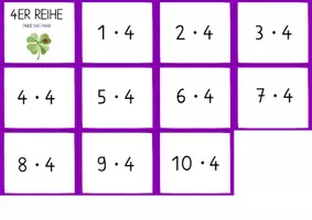 Vorschau - Spiele - Einmaleins Spiele - 4er Reihe - Seite 3