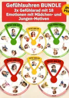 Vorschau - Spiele - Gefühlsräder für Kinder – Emotionen erkennen, benennen & regulieren | Kita & Grundschule - Deckblatt
