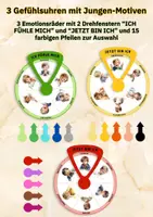 Vorschau - Spiele - Gefühlsräder für Kinder – Emotionen erkennen, benennen & regulieren | Kita & Grundschule - Seite 1