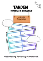 Vorschau - Arbeitsblätter - Indirekte Fragesätze - Deckblatt