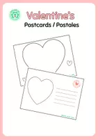 Vista previa - Manualidades / Dibujos para colorear - Valentine’s Postcards-Postales - Portada