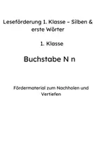 Vorschau - Arbeitsblätter - Leseförderung 1. Klasse – Buchstabe N; n - Seite 1