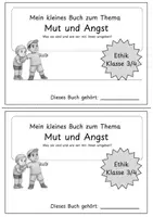 Vorschau - Arbeitsblätter - Mein kleines Buch über Mut und Angst - Seite 1