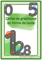 Aperçu - Jeux - Kit pédagogique graphisme lettres - chiffres en forme de route - Page de couverture