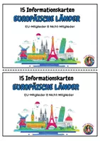 Vorschau - Arbeitsblätter - Europa entdecken mit Informationskarten - Seite 1